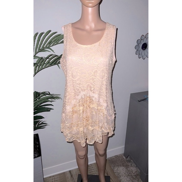 Simply Couture sheer Blush Dress size s summer dress - Picture 2 of 5